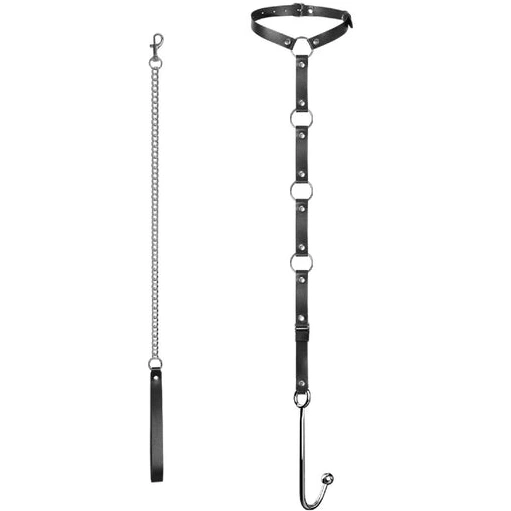 Hook Leash 5853 EverydayUse Collar with and Anal Kinky 0821